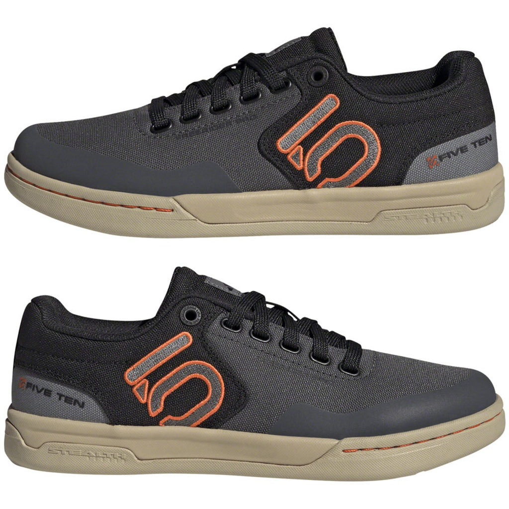 Freerider Pro Canvas Flat Shoes - Women's, Gray Six/Gray Four/Impact Orange