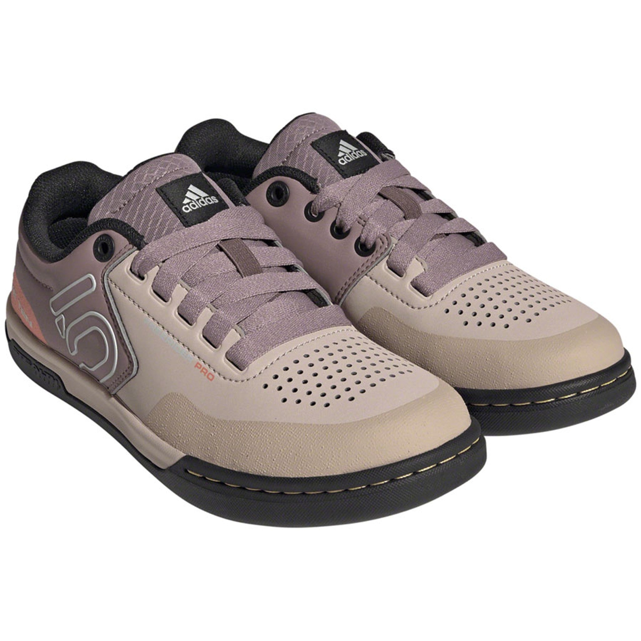 Freerider Pro Flat Shoes - Women's, Wonder Taupe/Gray One/Acid Orange