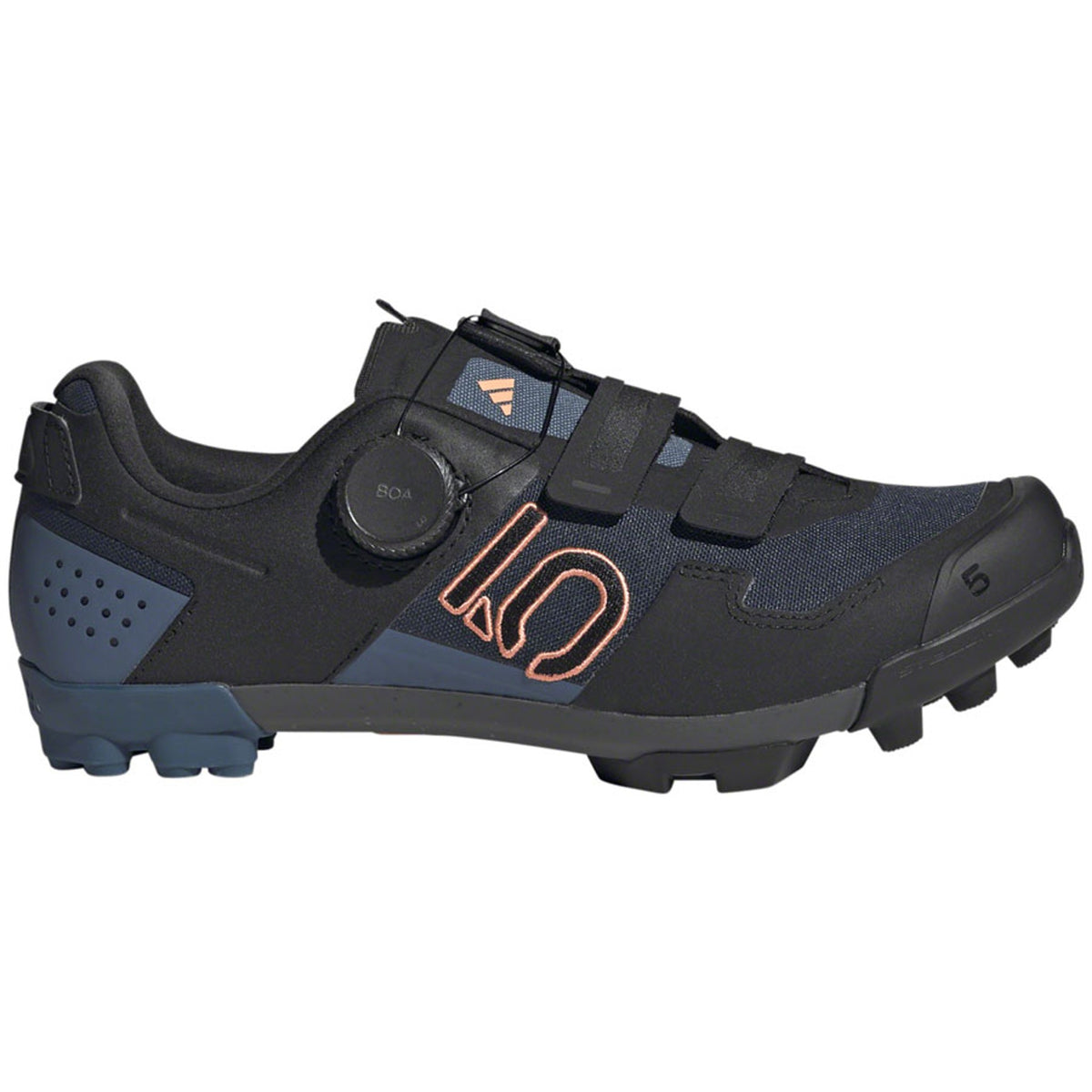 Kestrel BOA Mountain Clipless Shoes - Women's, Legend Ink/Core Black/Coral Fusion