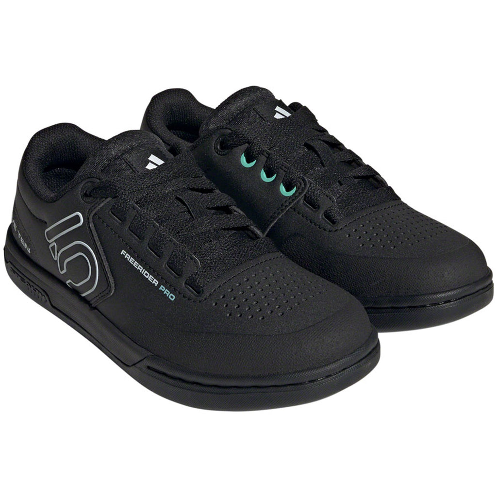 Freerider Pro Flat Shoes  -  Women's, Core Black / Crystal White / Acid Mint