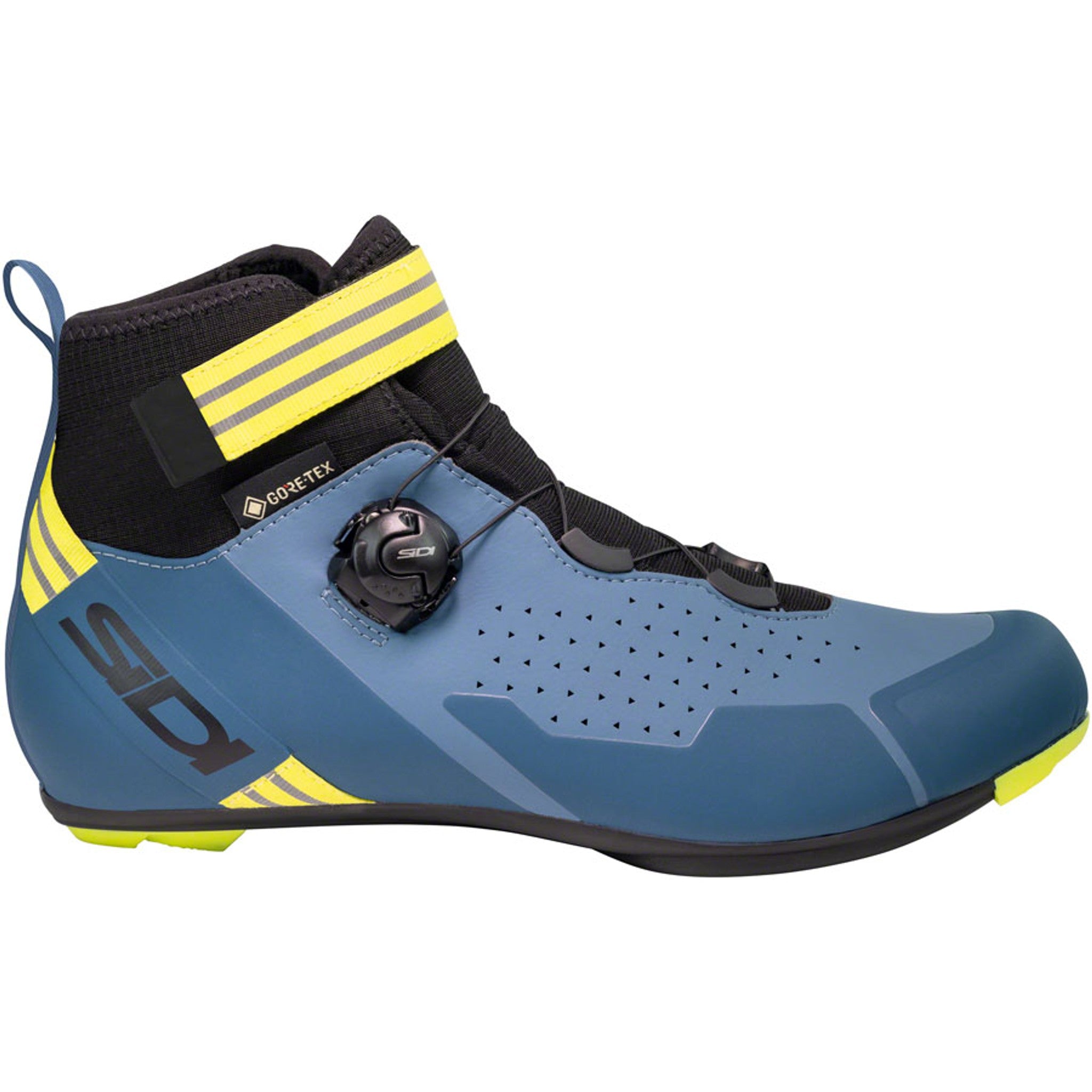Nix Cycling Boot - Navy/Yellow Fluo