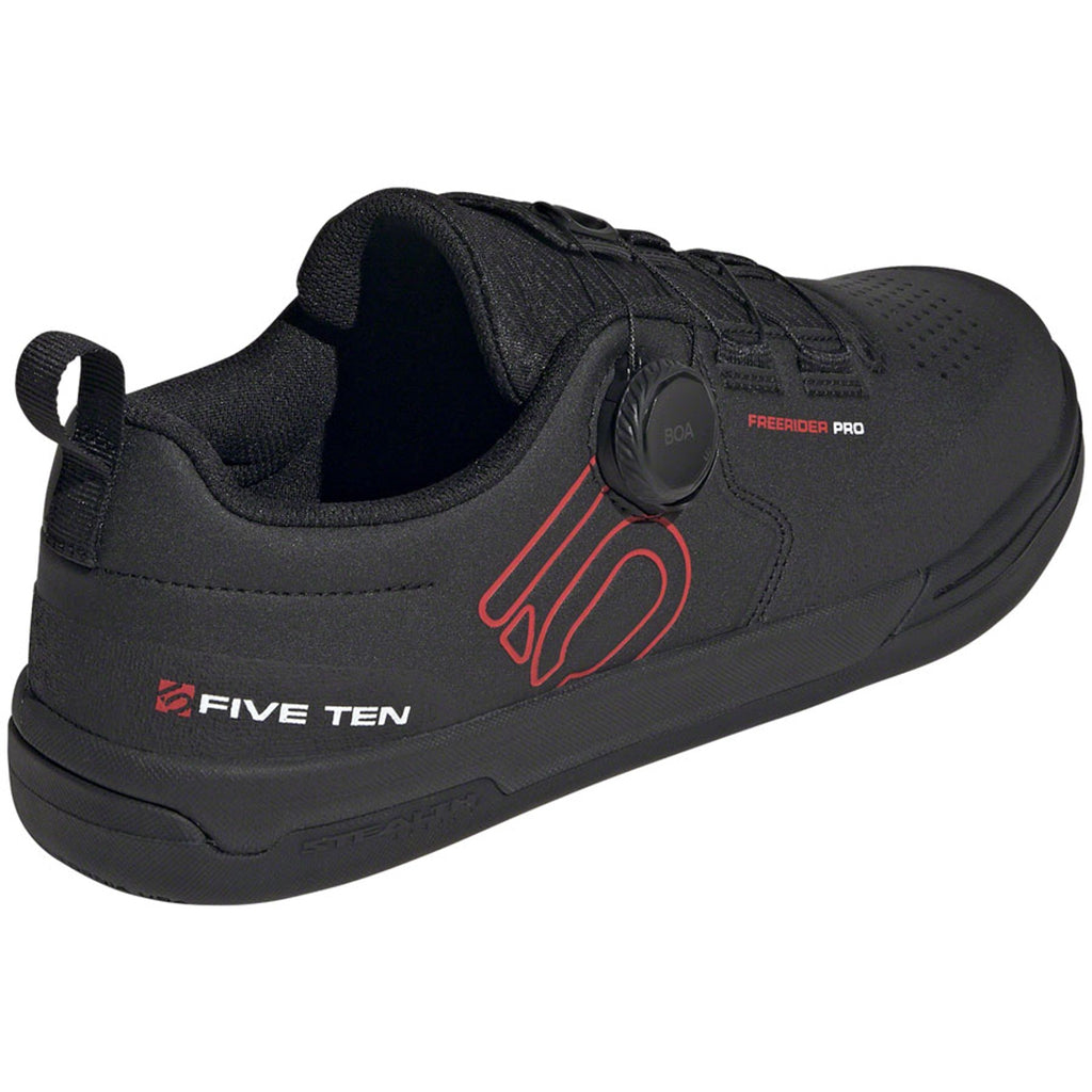 Freerider Pro BOA Flat Shoes - Men's, Core Black/Red/FTWR White