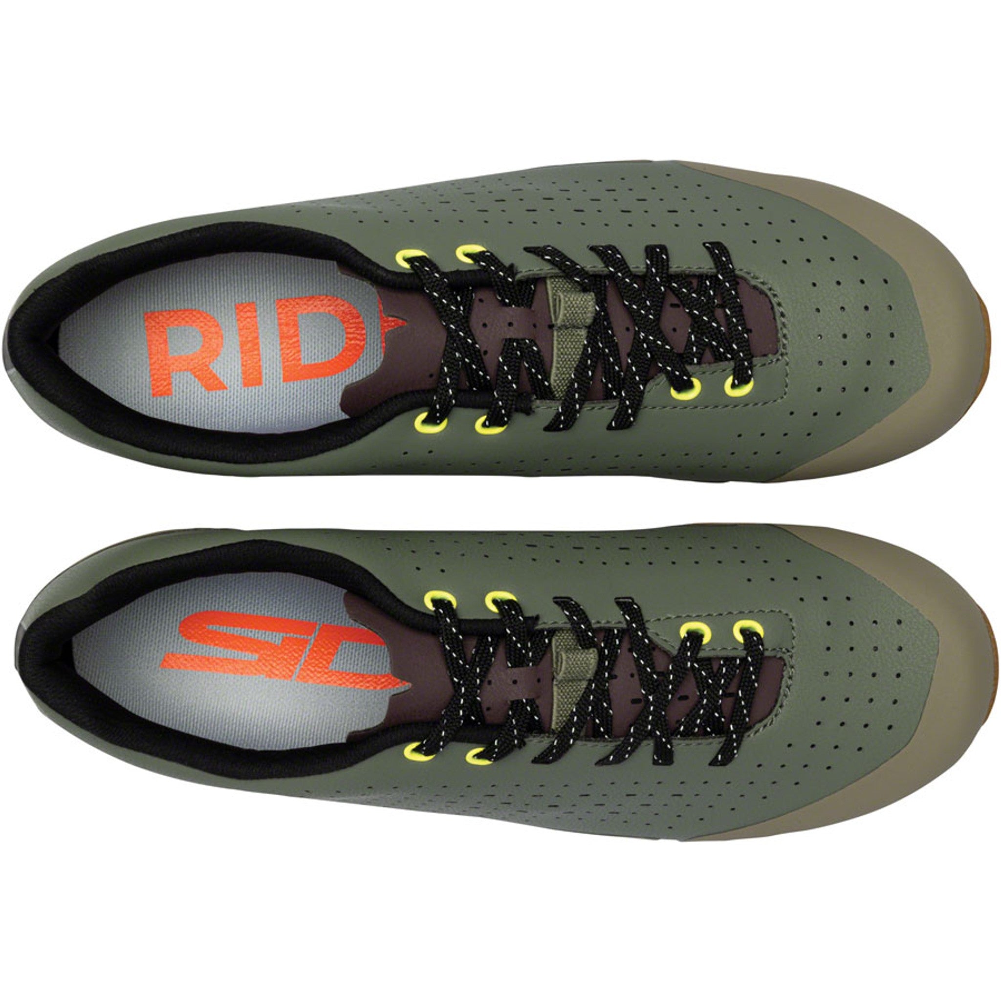 Asper Laces Gravel Shoes - Men's, Military Yellow, Millennium Fit