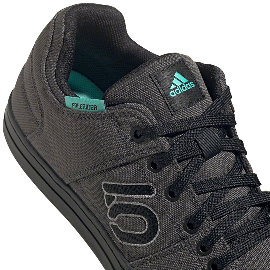 Freerider Primeblue Flat Shoes - Men's, DGH Solid Gray / Gray Three / Acid Mint, 12
