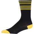 45NRTH Lightweight Sock - Black/Citron Stripe, Small
