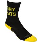 All-City Tiny Hat Society Socks - 6", Black/Yellow, Small/Medium