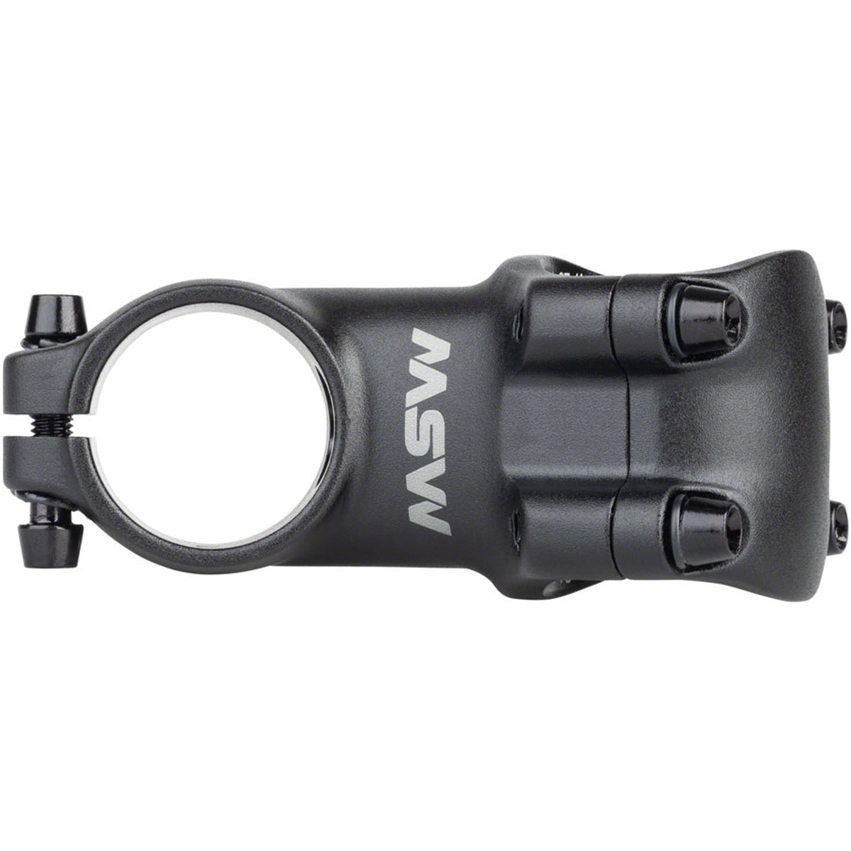 31.8 X 25 Degree Stem - 31.8 Clamp - +/-25 - 1-1/8" - Aluminum - Black