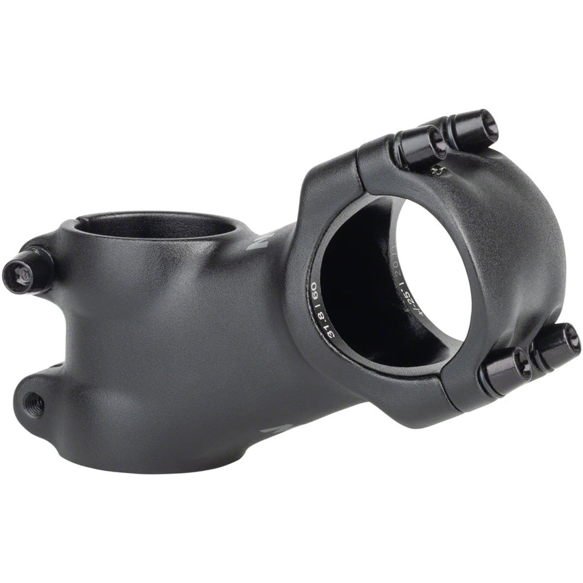 31.8 X 25 Degree Stem - 31.8 Clamp - +/-25 - 1-1/8" - Aluminum - Black