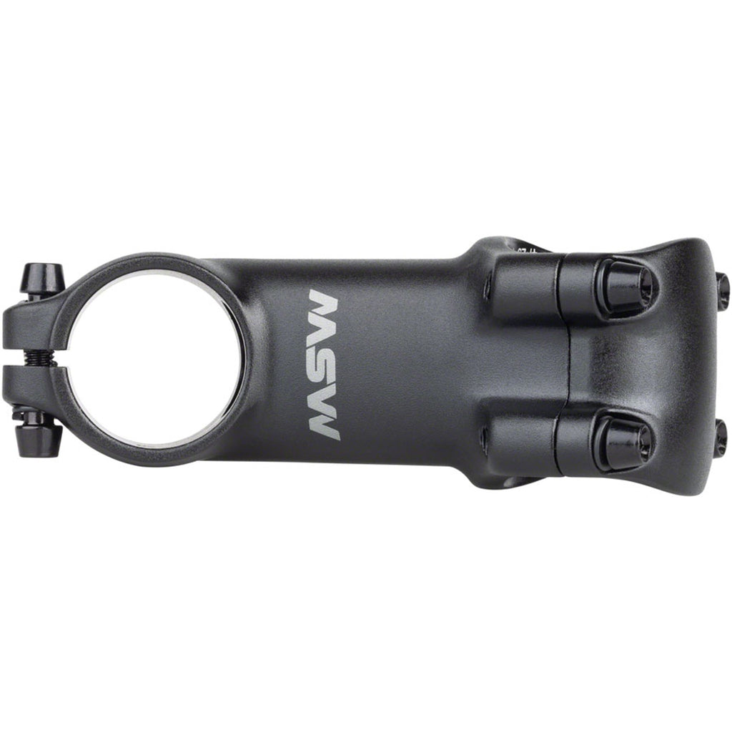 31.8 X 25 Degree Stem - 31.8 Clamp - +/-25 - 1-1/8" - Aluminum - Black