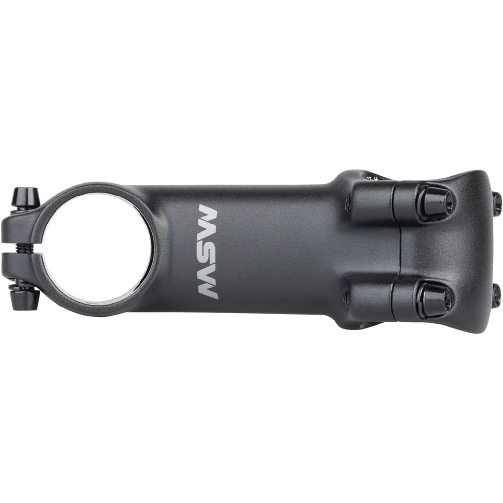 31.8 X 25 Degree Stem - 31.8 Clamp - +/-25 - 1-1/8" - Aluminum - Black