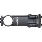 31.8 X 25 Degree Stem - 31.8 Clamp - +/-25 - 1-1/8" - Aluminum - Black
