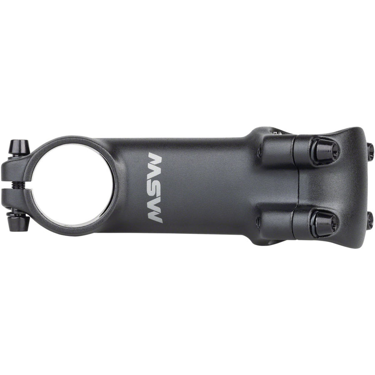 31.8 X 25 Degree Stem - 31.8 Clamp - +/-25 - 1-1/8" - Aluminum - Black