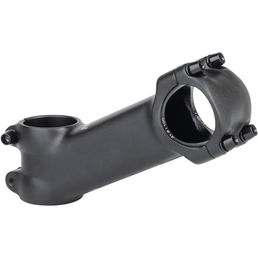 31.8 X 25 Degree Stem - 31.8 Clamp - +/-25 - 1-1/8" - Aluminum - Black