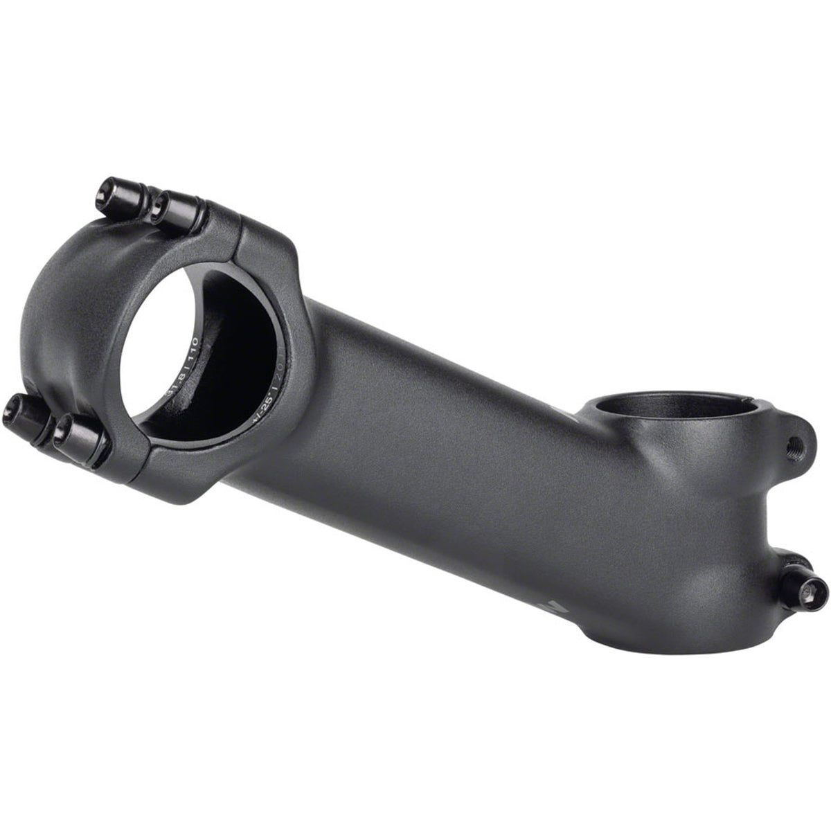 31.8 X 25 Degree Stem - 31.8 Clamp - +/-25 - 1-1/8" - Aluminum - Black