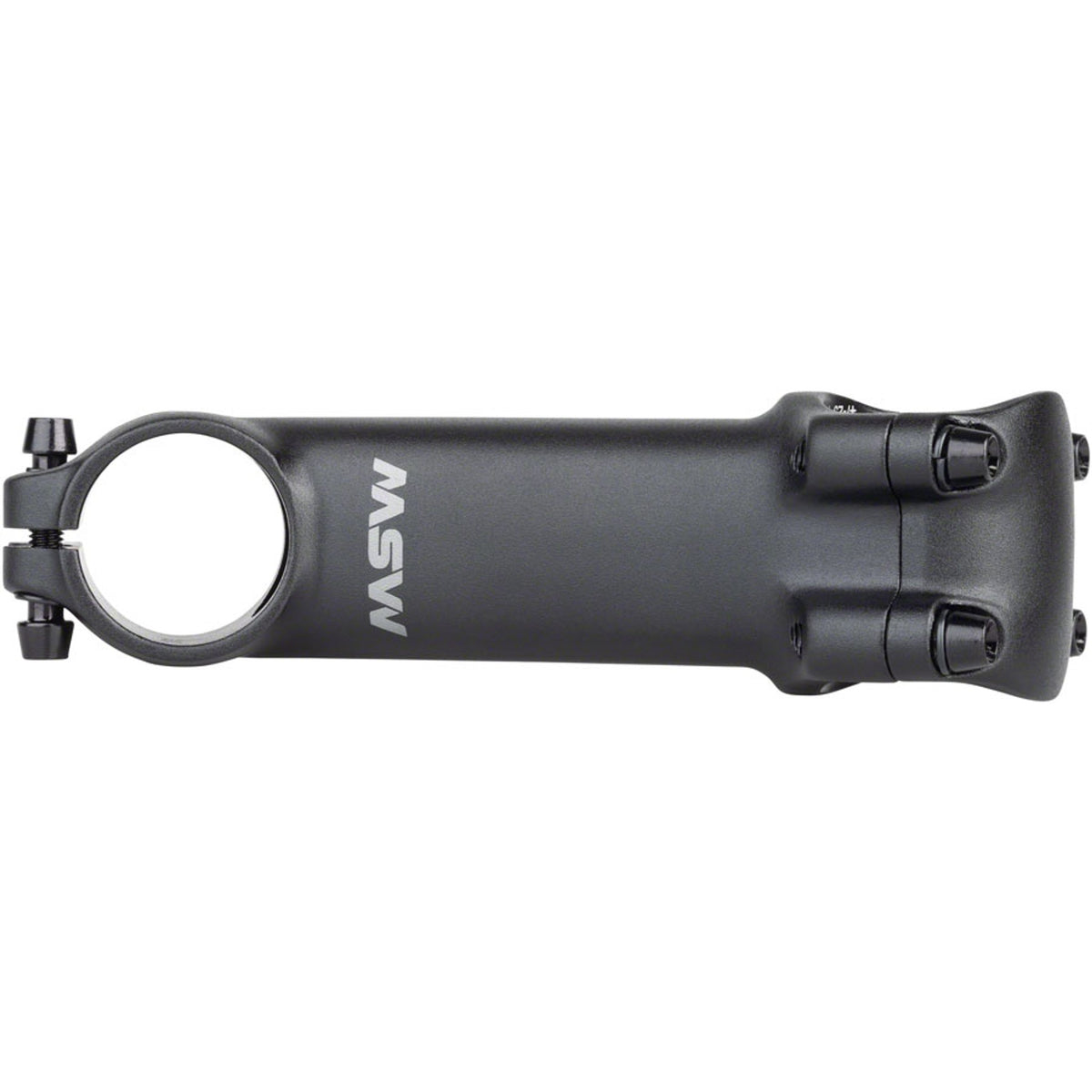 31.8 X 25 Degree Stem - 31.8 Clamp - +/-25 - 1-1/8" - Aluminum - Black