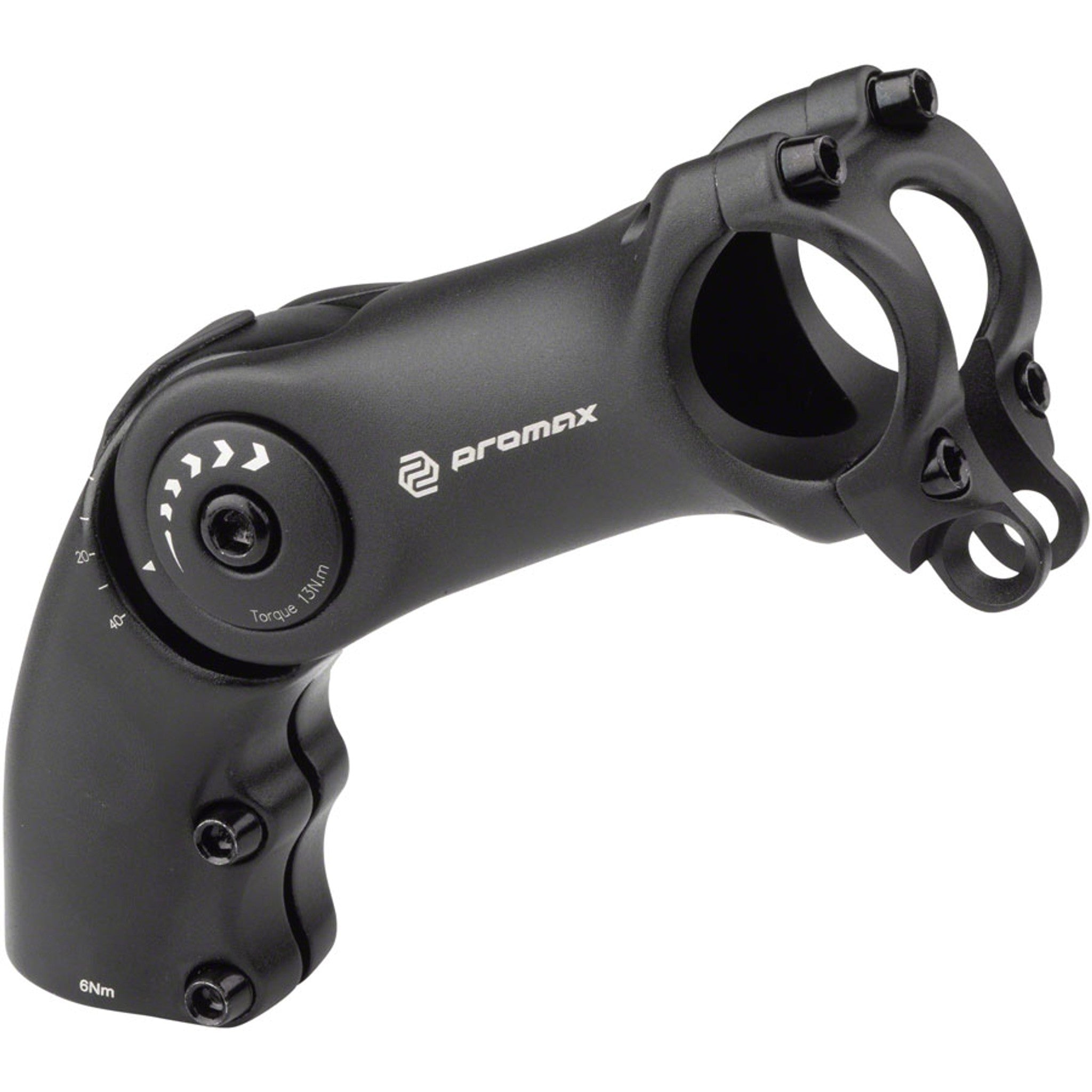 MA-504L 31.8mm, Length 100mm, Adjustable Threadless w/Light Mount Black