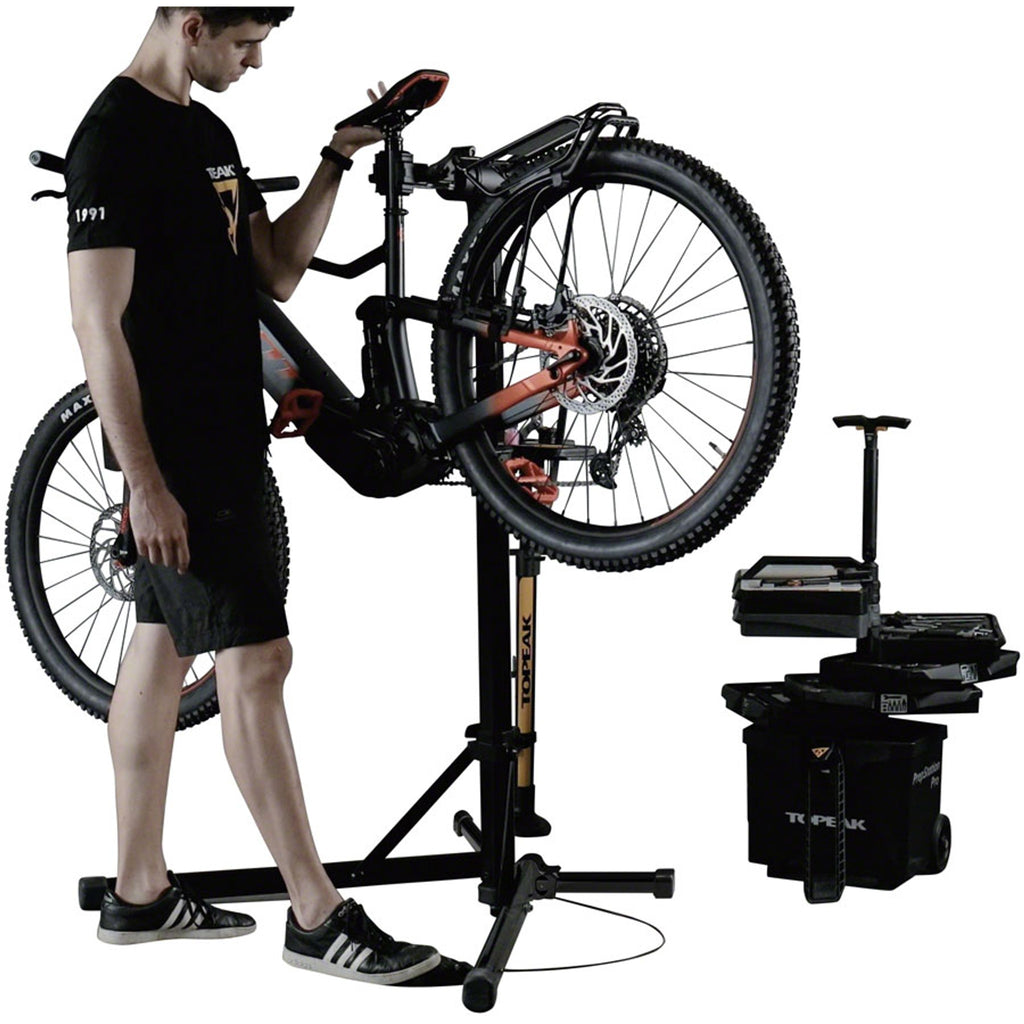 PrepStand eUP PRO Workstand - Lift Assist, Black