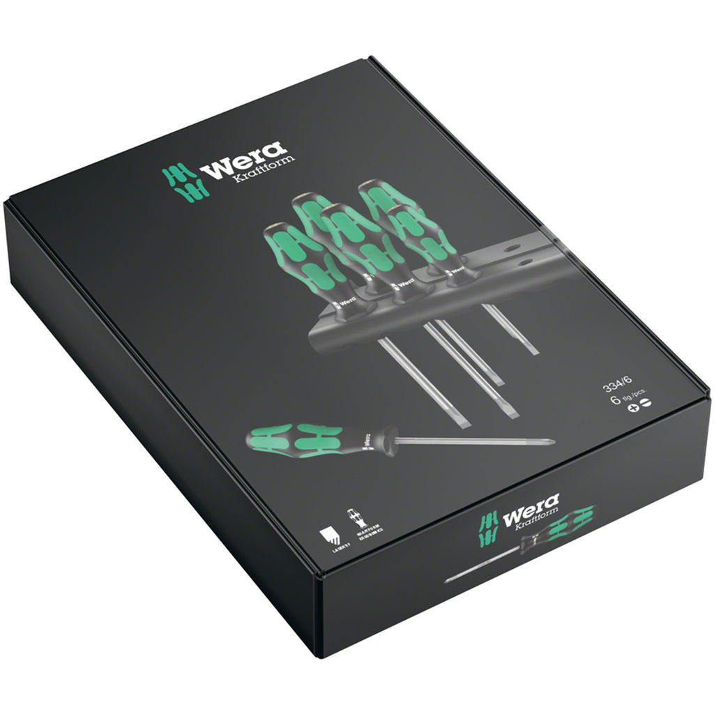 334/6 Rack Screwdriver Set - Kraftform Plus Lasertip and Rack