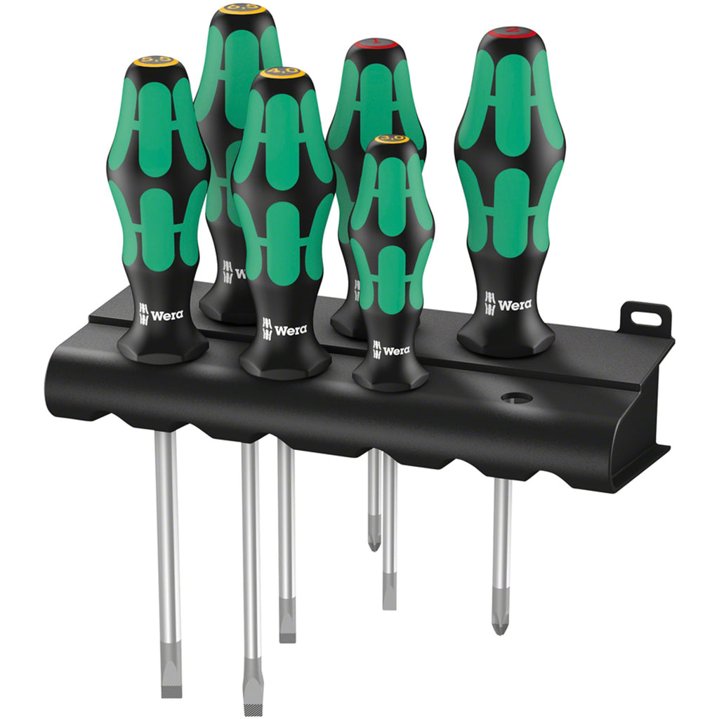 334/6 Rack Screwdriver Set - Kraftform Plus Lasertip And Rack