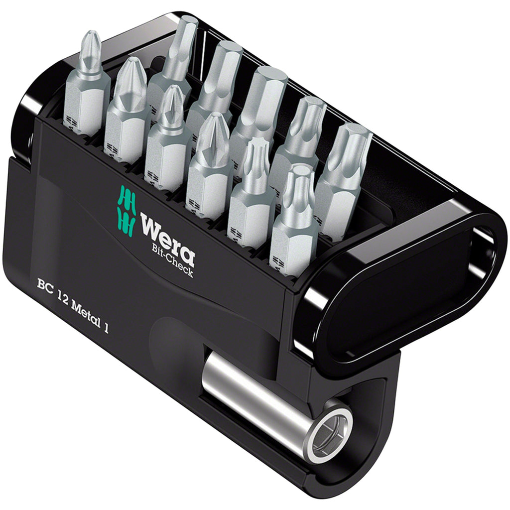 Bit-Check 12 Metal 1 Bit Holder and Bit Set - 1/4" Drive