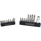 Hex and Torx Bit Set II For Pedro's Torque Wrenches, 18 Piece Bit Set