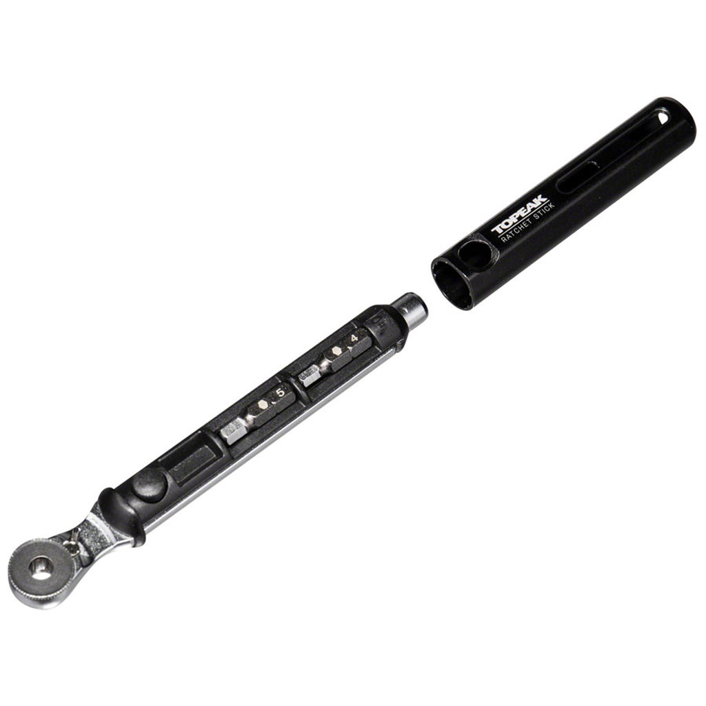 Ratchet Stick Ratchet Tool - 10 Piece Bit Set, Black