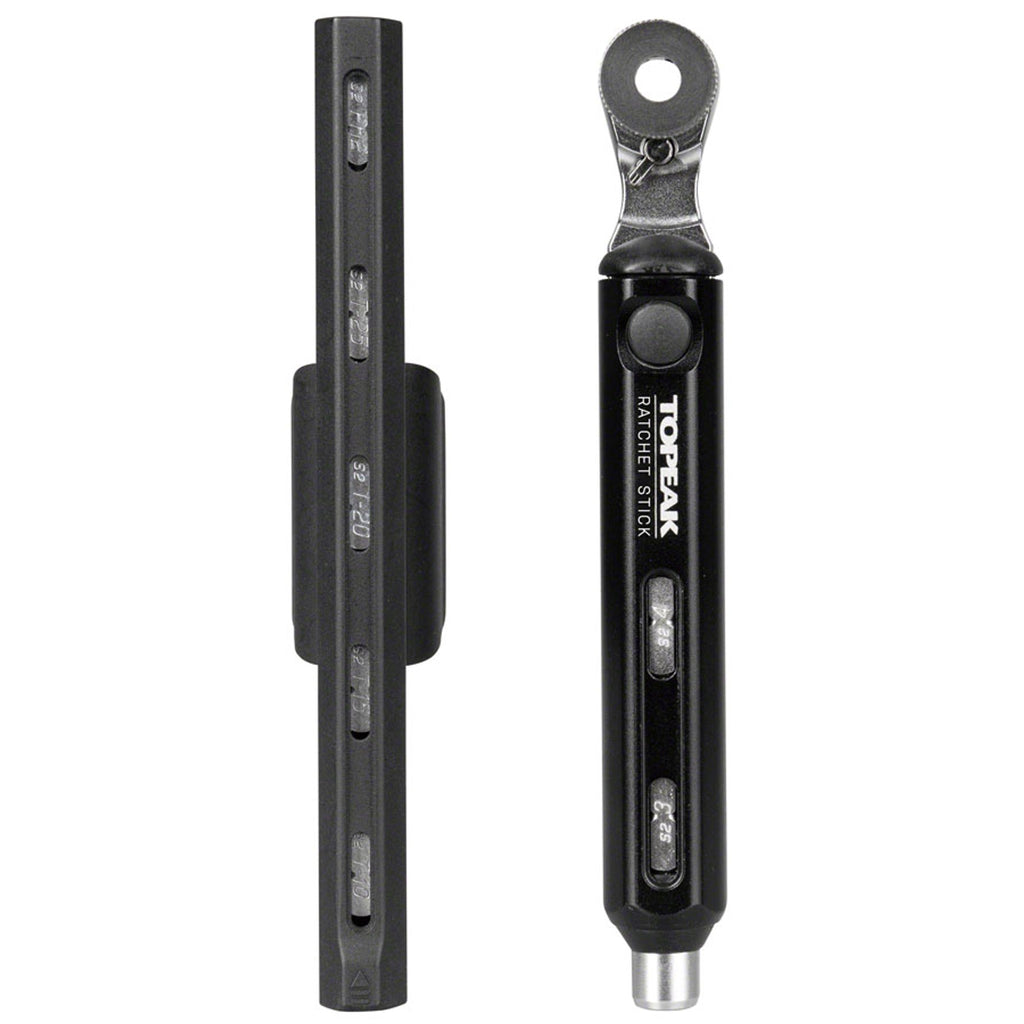 Ratchet Stick Ratchet Tool - 10 Piece Bit Set, Black