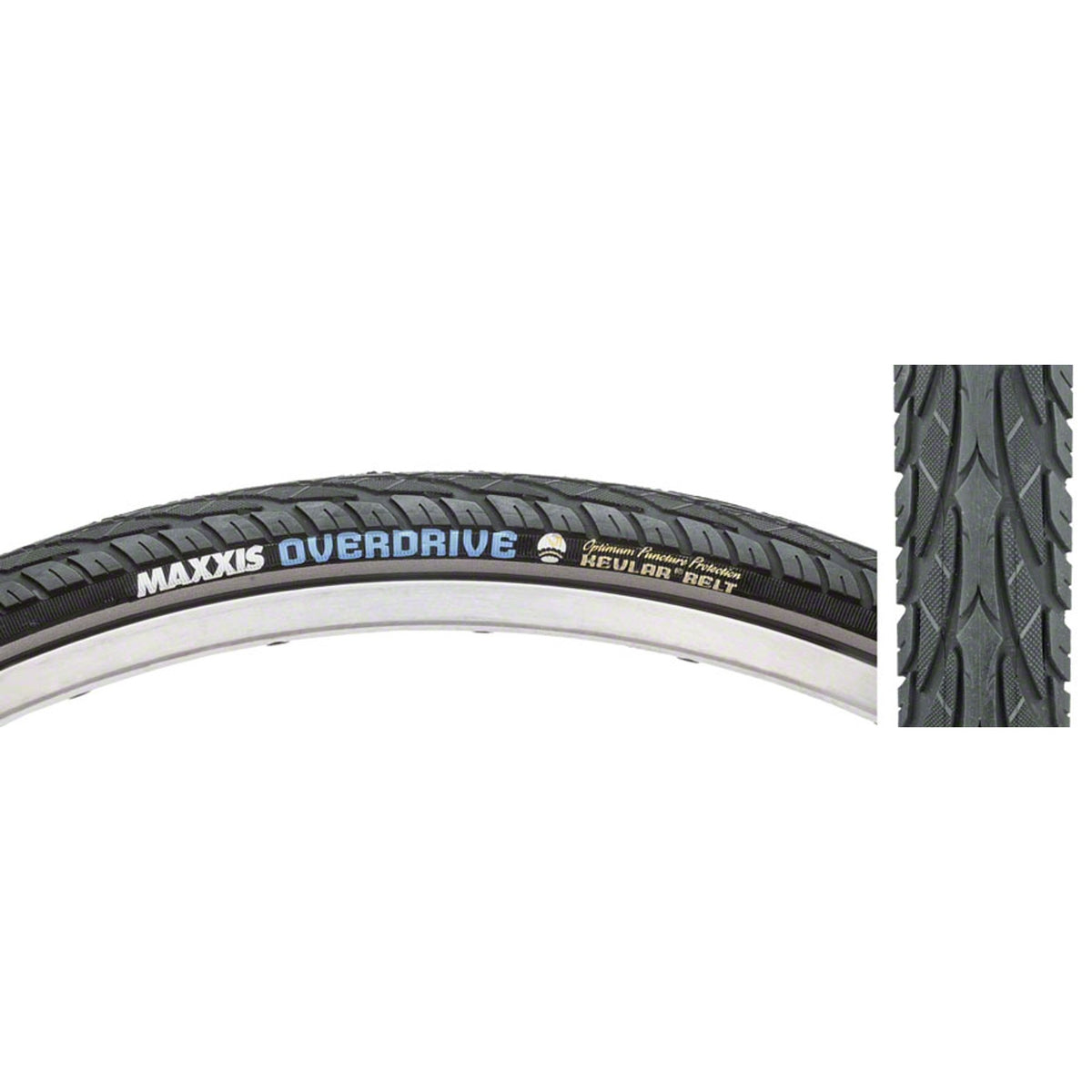 Maxxis Overdrive Tire - 700 x 38, Clincher, Wire, Black, Single, K2