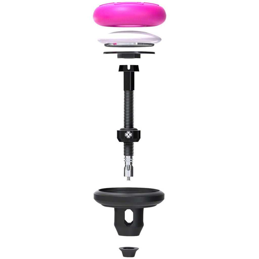 Stealth Tubeless Tag Holder Kit - Includes (2) 44mm V2 Tubeless Valves, Black