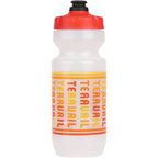 Teravail Scroll Water Bottle - Clear/Red, 22oz