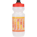 Teravail Scroll Water Bottle - Clear/Red, 22oz