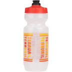 Teravail Scroll Water Bottle - Clear/Red, 22oz