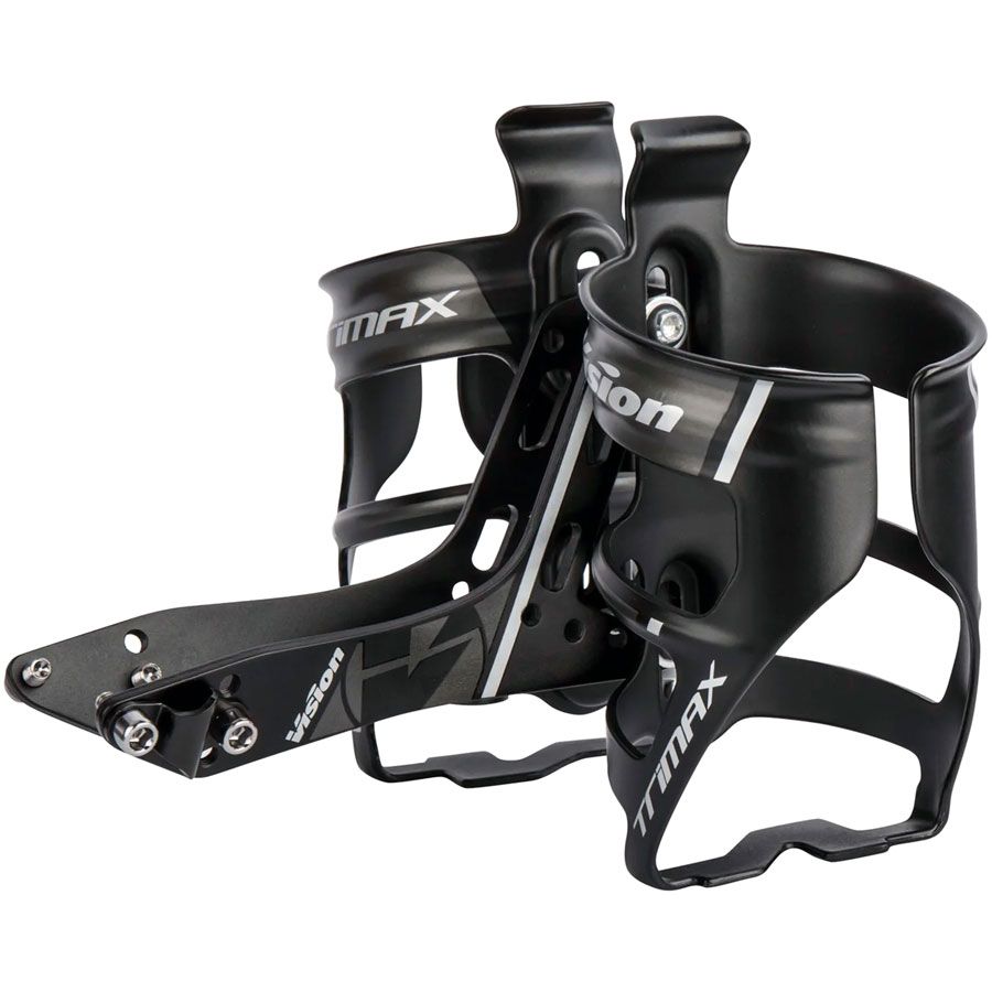 TriMax Rear Hydration System, Aero Mounting, Dual Bottle Setup, Triathlon Use – Black