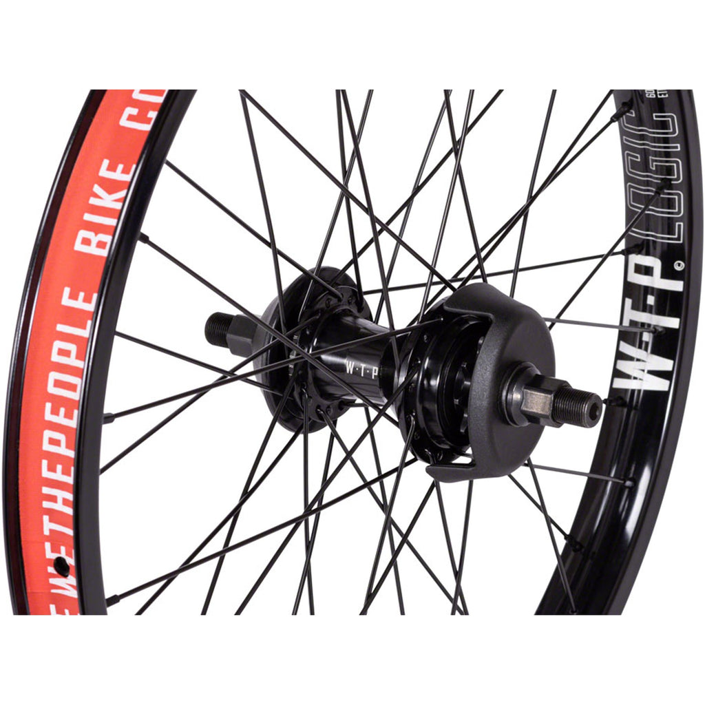 Hybrid Rear Wheel - 20", 14 x 110mm, 36H, 9T Freecoaster, Right Side Drive, Nylon Hubguards, Black