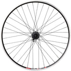 TK535/Deore Rear Wheel - 700, QR x 135mm, 6-Bolt Disc, Rim Brake, HG 10, Black, Clincher, 36H