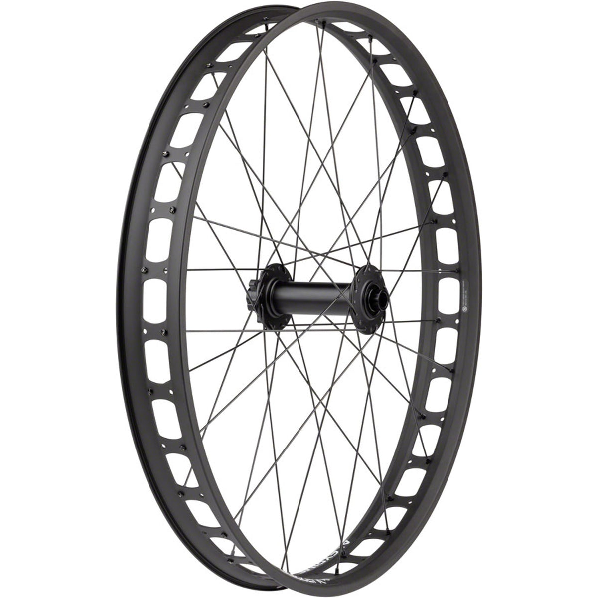 Blizzerk Front Wheel - 6-Bolt - 32H - Black - 6-Bolt Disc - 64mm internal - Tubeless Ready Clincher