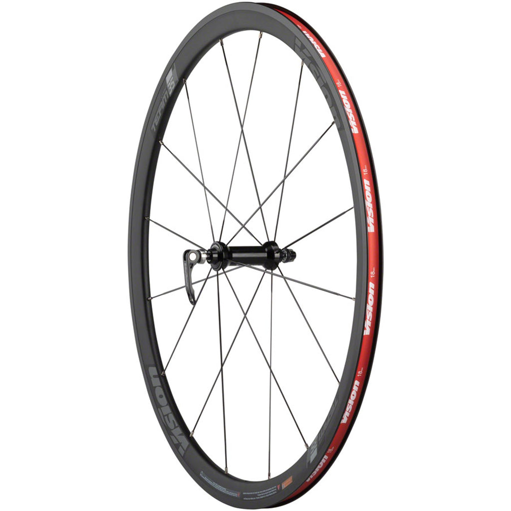 Team 35 Comp SL Wheelset - 700, QR x 100/130mm, Rim Brake, HG 11, Black, Clincher