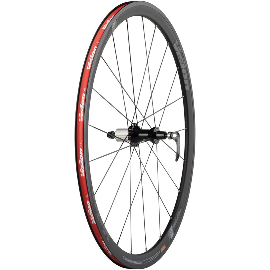 Team 35 Comp SL Wheelset - 700, QR x 100/130mm, Rim Brake, HG 11, Black, Clincher