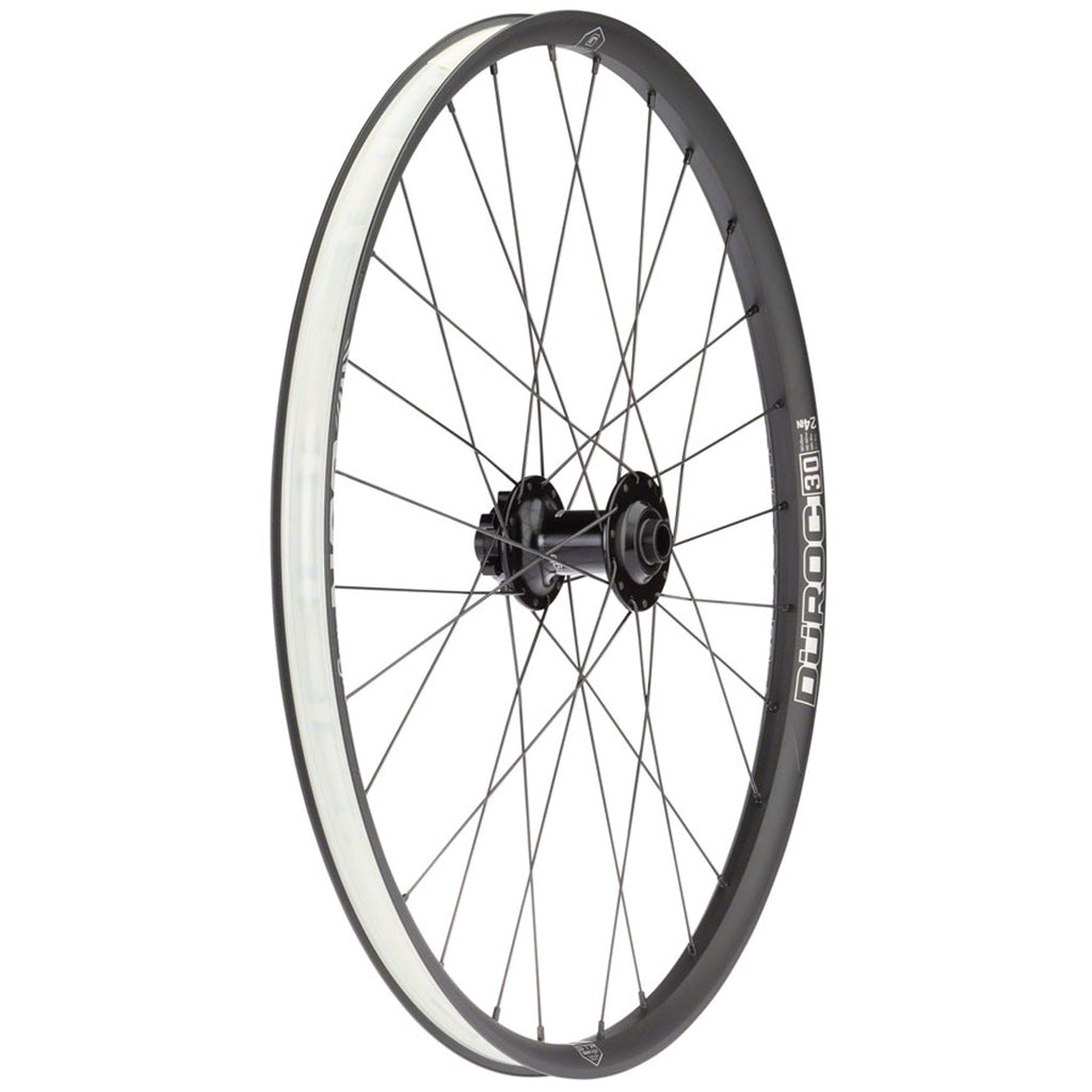 Duroc 30 JUNIT Front Wheel - 24", 15/QR x 100mm, 6-Bolt, Black