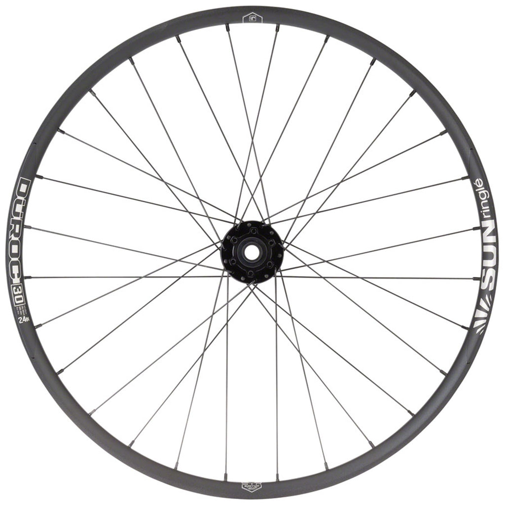 Duroc 30 JUNIT Front Wheel - 24", 15/QR x 100mm, 6-Bolt, Black