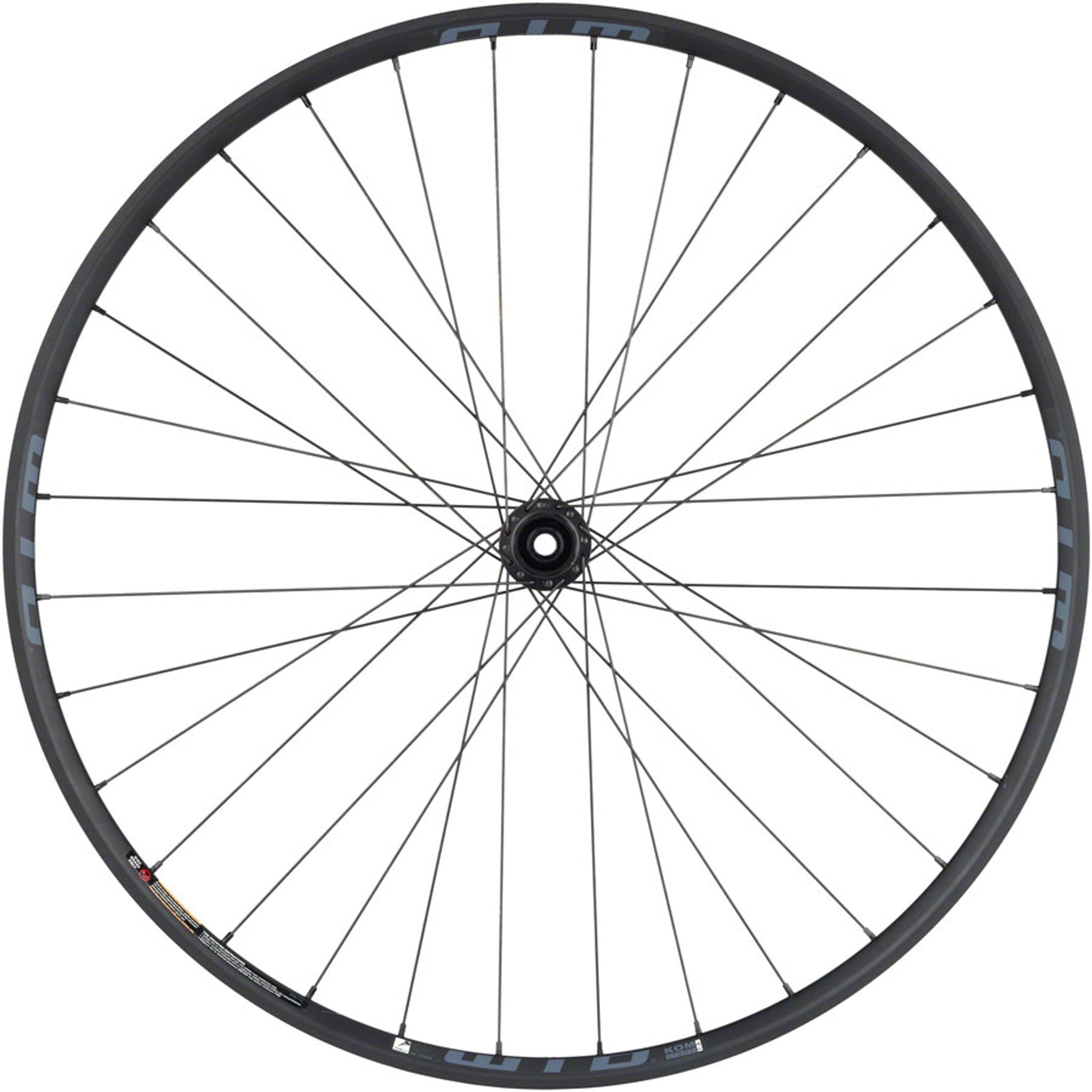 Bear Pawls / WTB KOM i23 Front Wheel - 700c, 12 x 100mm, Center-Lock, Black