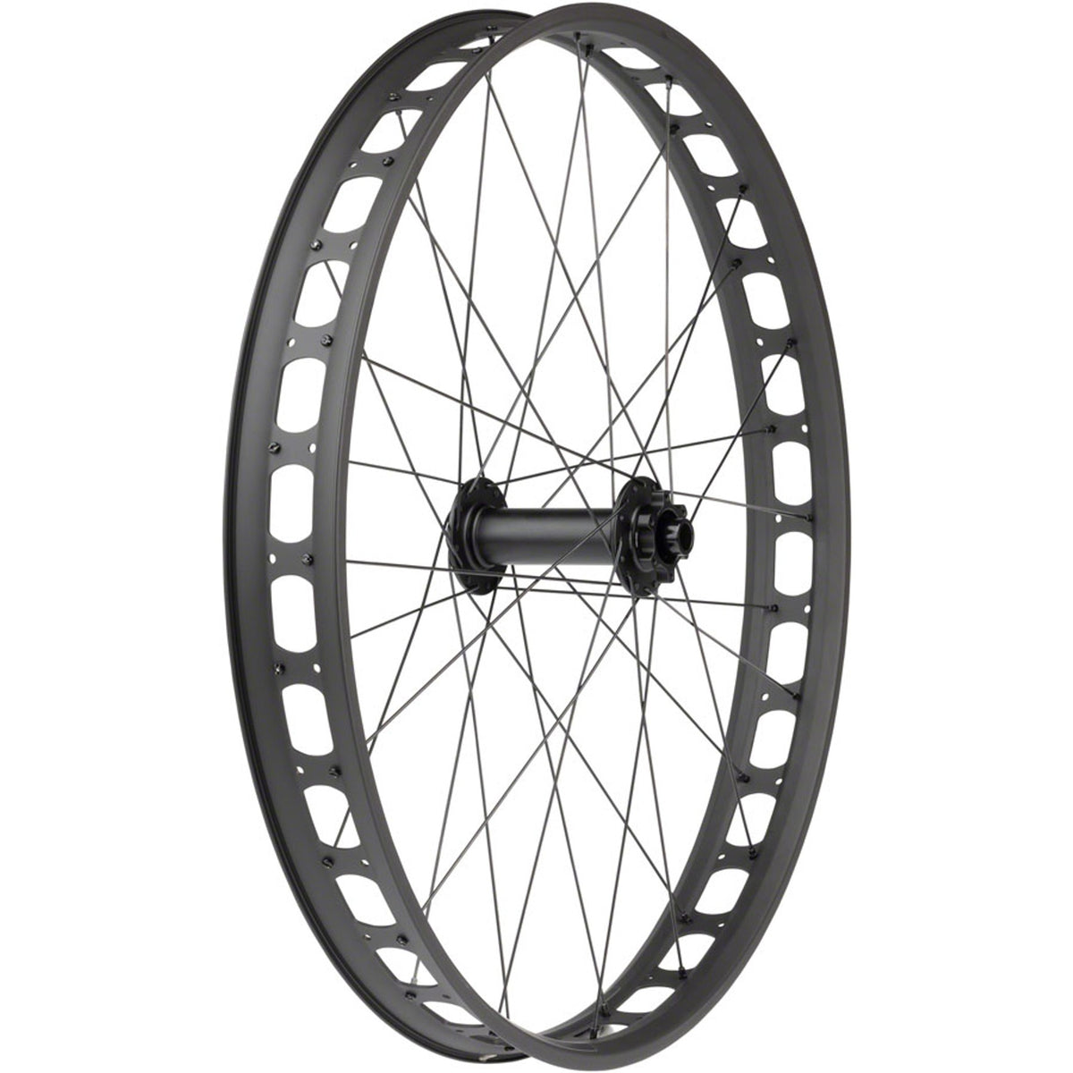Blizzerk Front Wheel - 6-Bolt - 32H - Black - 6-Bolt Disc - 64mm internal - Tubeless Ready Clincher