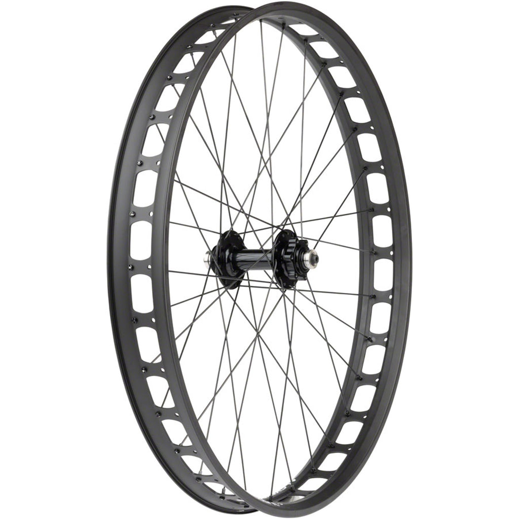 Blizzerk Front Wheel - 6-Bolt - 32H - Black - 6-Bolt Disc - 64mm internal - Tubeless Ready Clincher