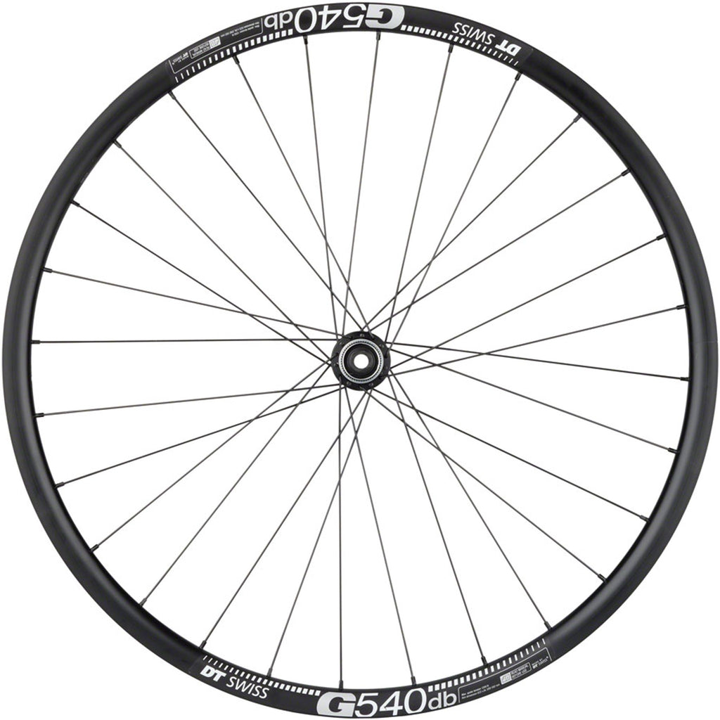 Shimano Tiagra/DT G540 Front Wheel - 700c, 12 x 100mm, Center-Lock, Black, 28H