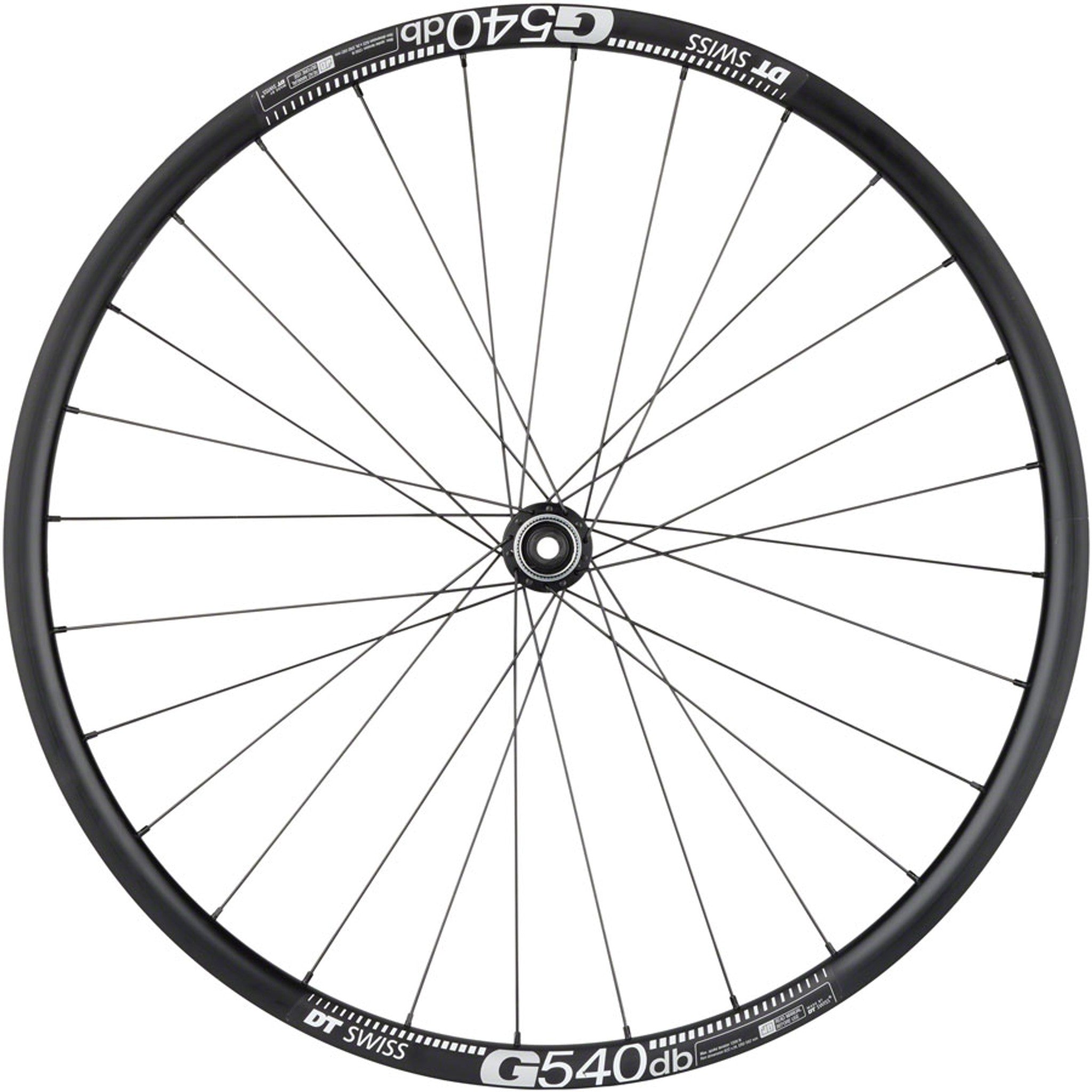 Shimano Tiagra/DT G540 Front Wheel - 700c, 12 x 100mm, Center-Lock, Black, 28H