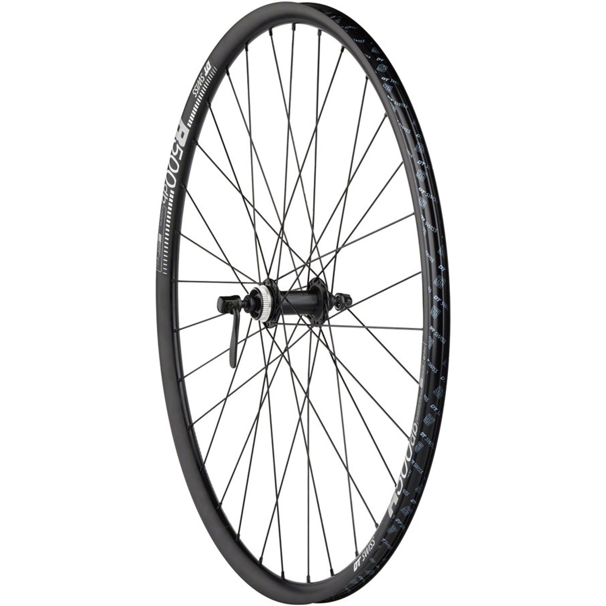 Shimano/DT R500 Wheelset - 700, QR x 100/135mm, Center-Lock, HG 11 MTN, Black, 32h