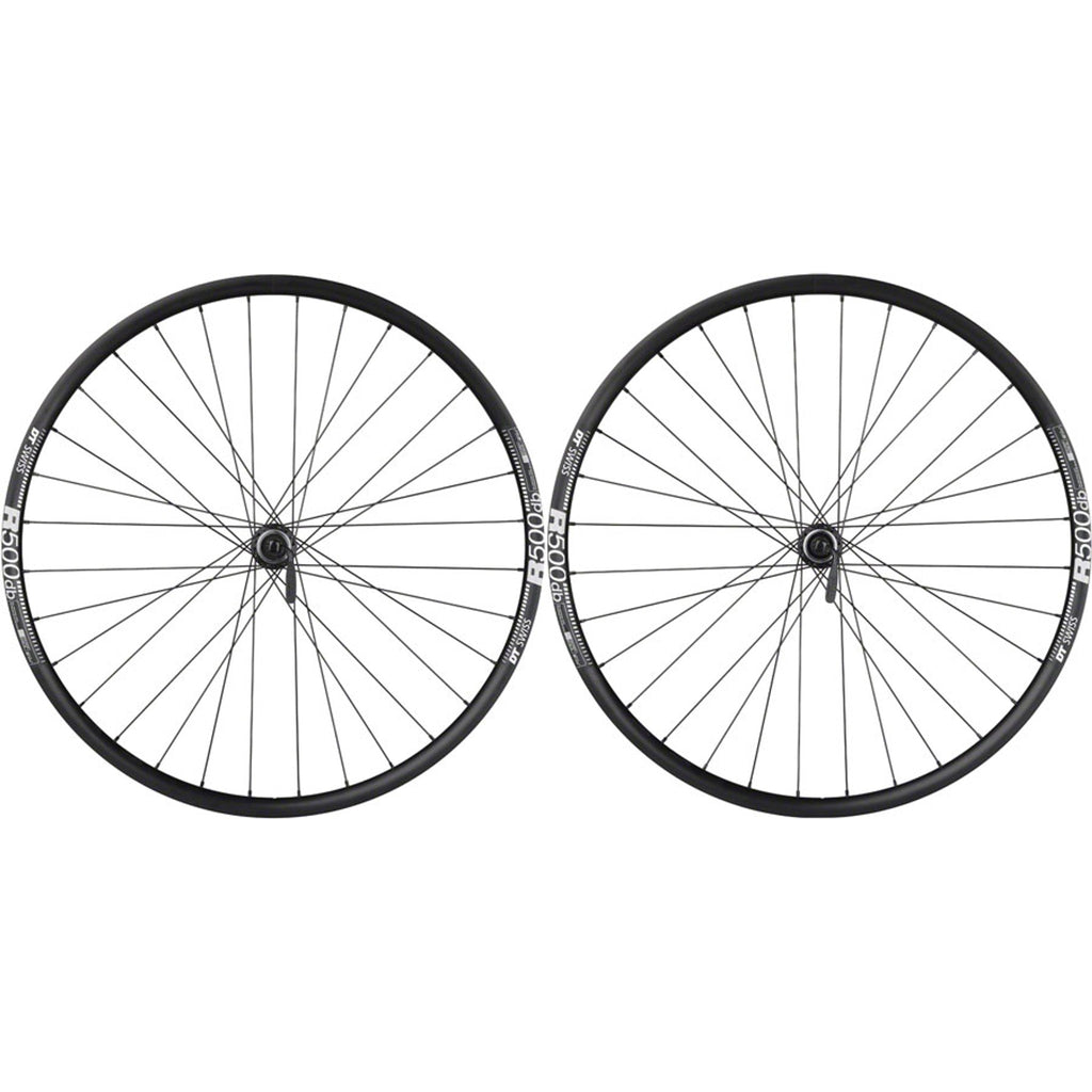 Shimano / DT R500 Disc Wheelset - 700, QR x 100/135mm, Center-Lock, HG 11 MTN, Black, 32H
