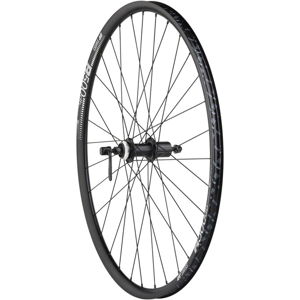 Shimano/DT R500 Wheelset - 700, QR x 100/135mm, Center-Lock, HG 11 MTN, Black, 32h