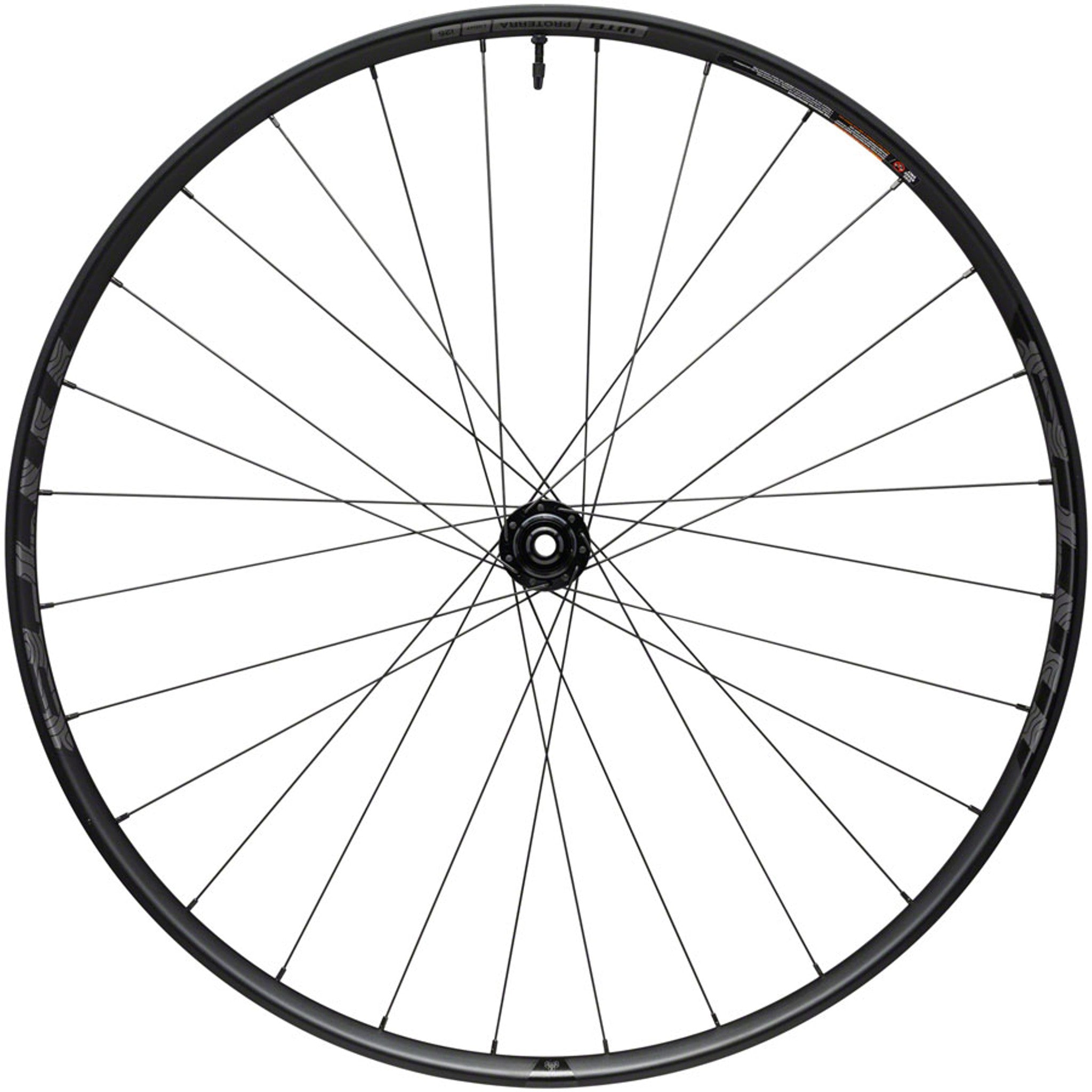 Proterra Light i25 Front Wheel - 700, 12 x 100mm, Center-Lock, Black, 28H