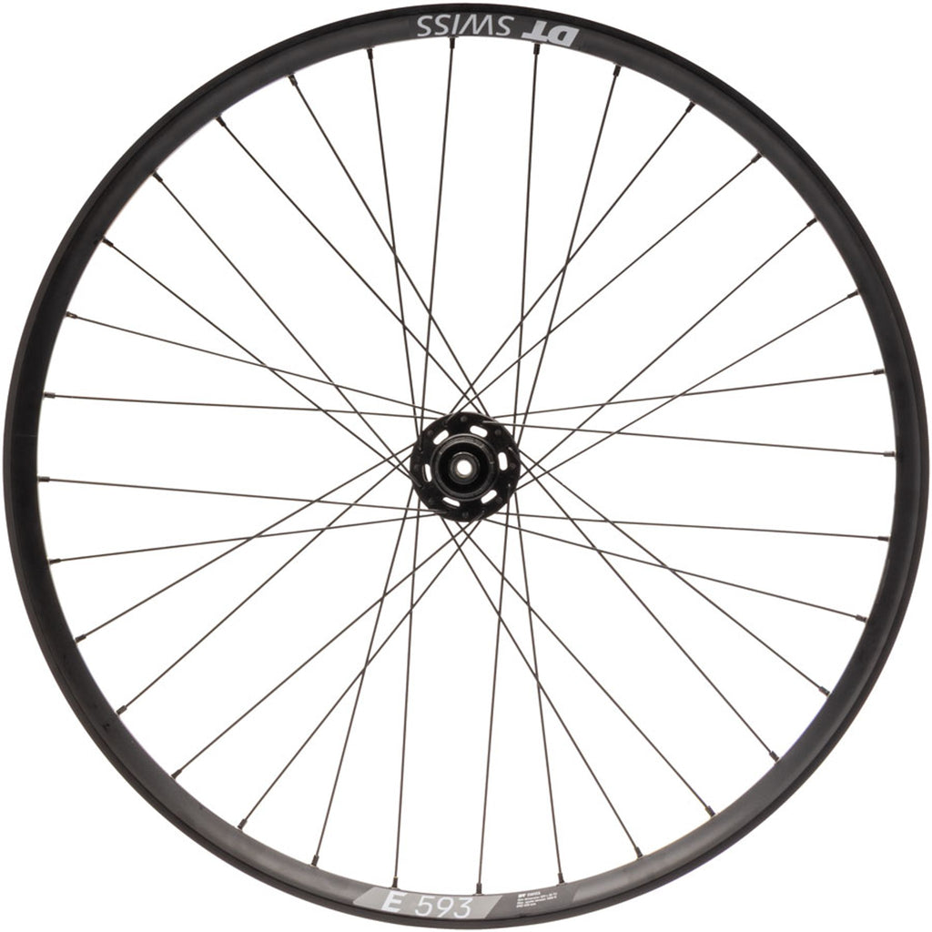 Bear Pawls / DT Swiss E593 Rear Wheel - 26", 10 x 135mm Bolt-On, 6-Bolt, 13T Single-Speed, Black, 32H